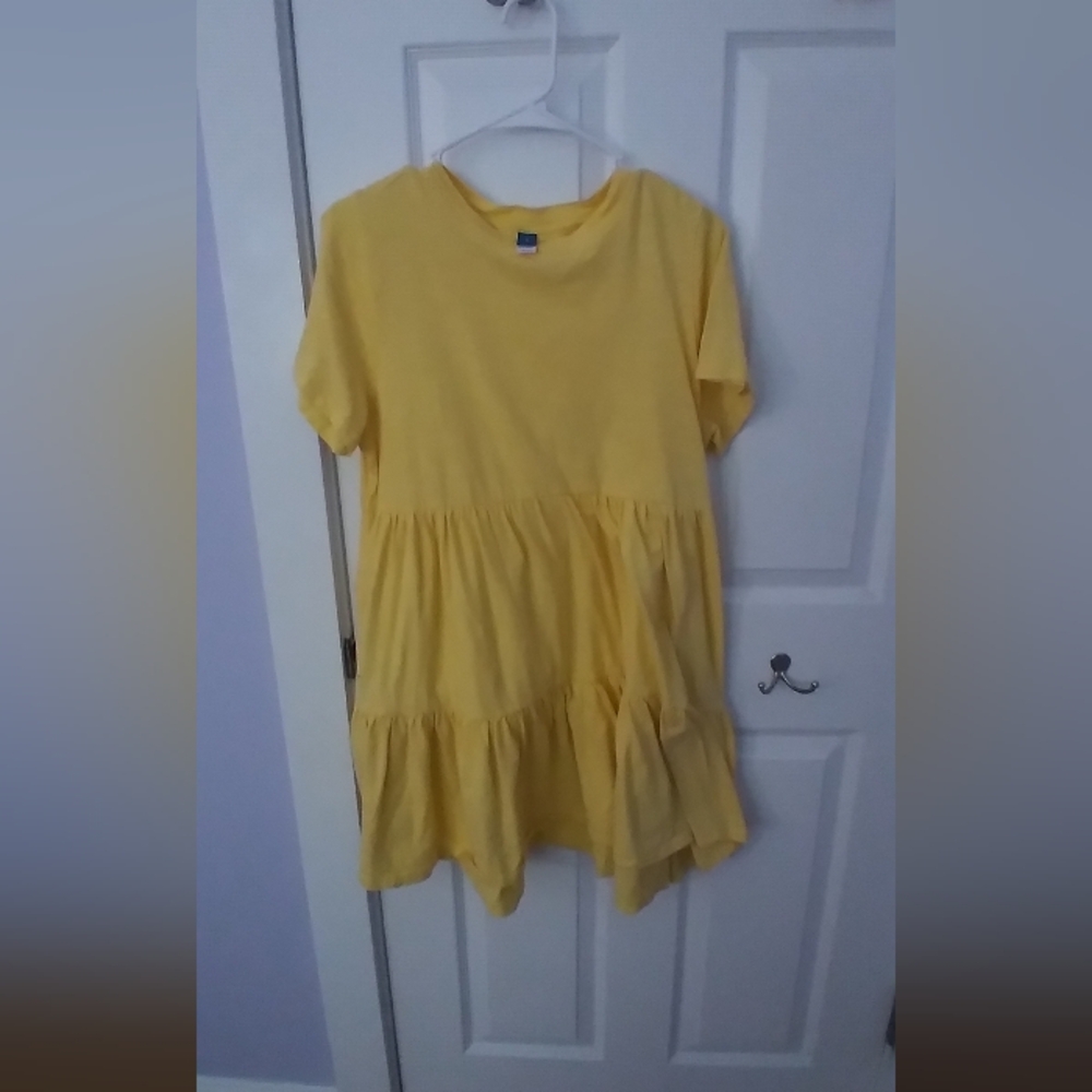 Yellow old navy tshirt dress